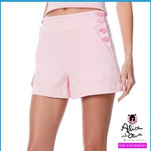 Alice + Olivia Donald Pink Sailor Shorts Size 27